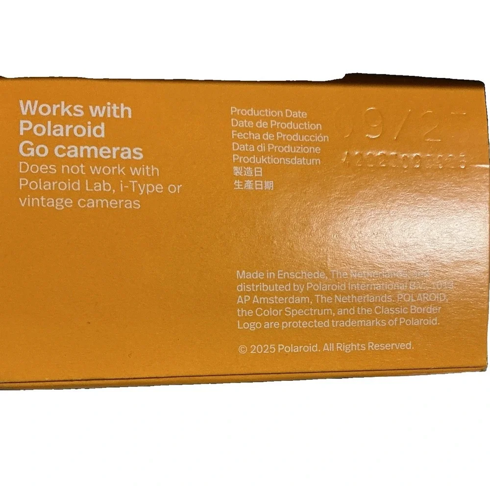 Polaroid Color Go Instant Film 16 Photos for Go & Go Plus Cameras (09/2025)